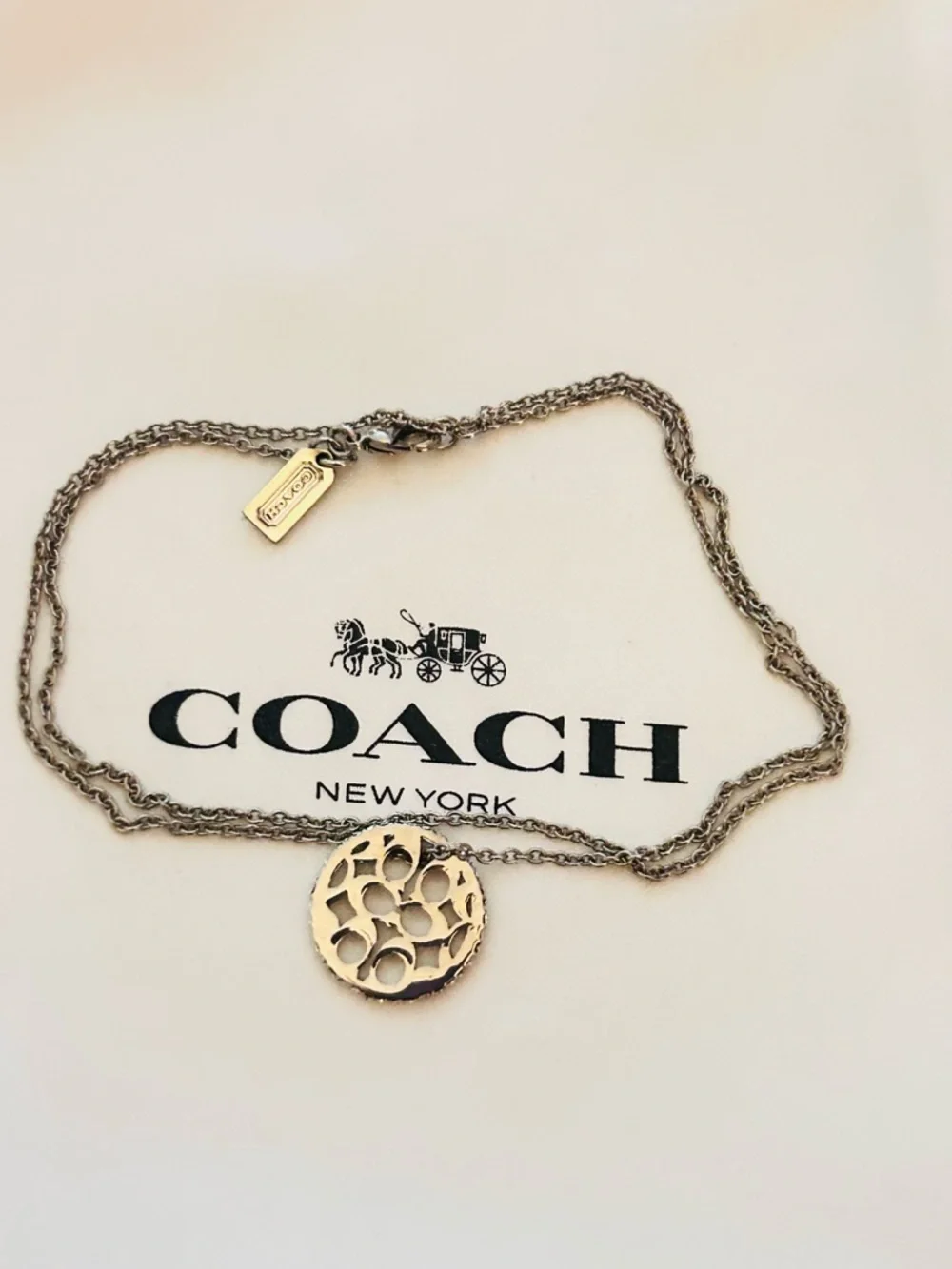 Coach Swarovski Charm Necklace ( NECKLACE ONLY ) - Picture 8 of 12